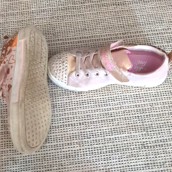 Sketchers Girl's Twinkie Toe Light-up Sneakers - Picture 4 of 5